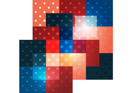 Abstract geometric background. Modern overlapping squares. Fancy color shapes for your message....
