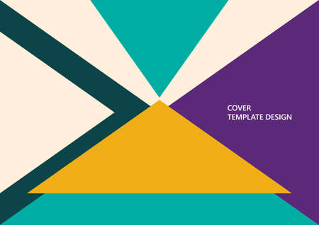 geometric background. Triangles template for business presentations, app covers and website design. vector illustrationのイラスト素材