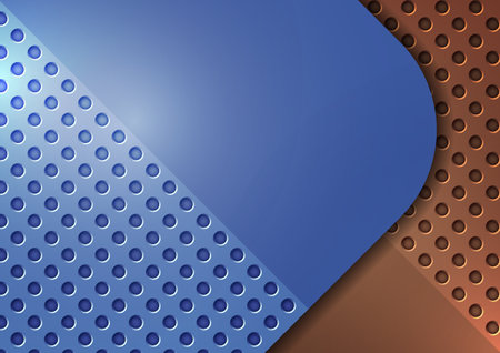 Abstract design square round background, perforation. vector illustrationのイラスト素材