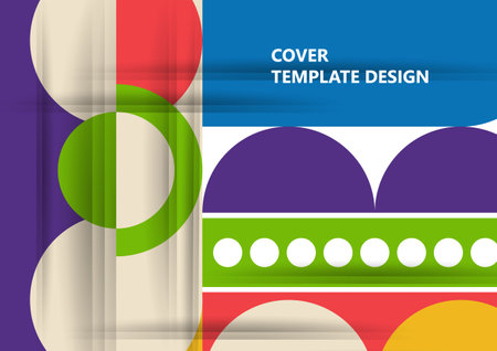 Modern laconic geometric composition for cards, heading, invitation, poster, social networks, publications after publication. vector illustration.のイラスト素材