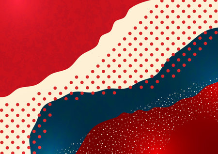 Creative poster style fluid, dynamic wavy colored shapes. Ideal for party, banner, cover, print, promotion, sale, greeting, ad, web, page header landing social media Vectorのイラスト素材