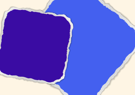 Bright colored blank paper banner with torn edges for revealing message concepts. vector illustrationのイラスト素材