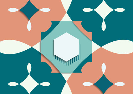 Colorful geometric background design. Cover design. Vector illustrationのイラスト素材