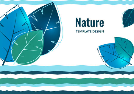 Abstract background from bright multi-colored leaves. Design for posters, cards, flyers, banners and so on. Vectorのイラスト素材