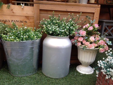 Flowers in potsの素材