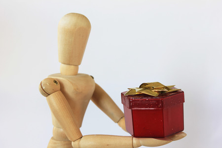 red gift boxの写真素材