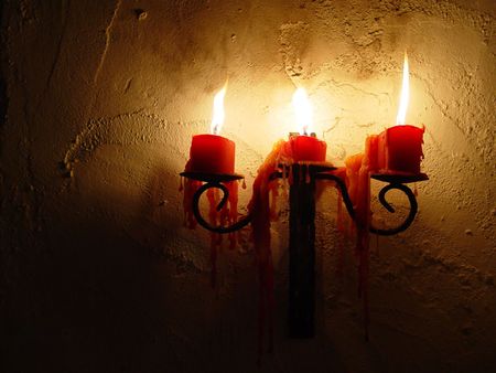 candles ball, border, bright, burning, candle, candlelightの写真素材
