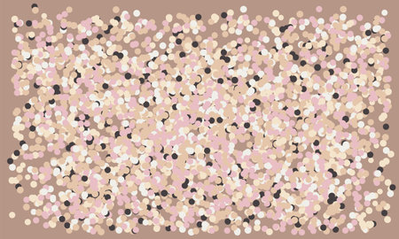 vector image of a holiday background with rose gold confetti for holidays and birthdaysのイラスト素材