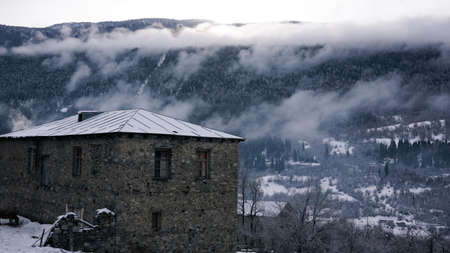 Mountains in Georgia winter 2018の写真素材
