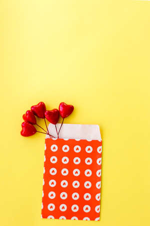 Hearts and envelope