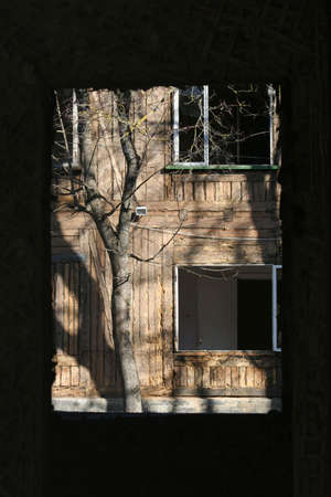 Abandoned housesの写真素材