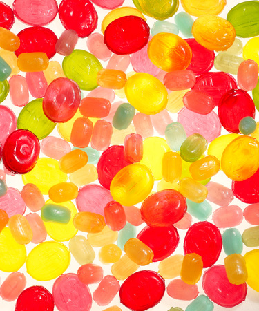 Background from multi-colored candyの写真素材