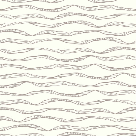 Vector seamless pattern with abstract wavy ornamentのイラスト素材