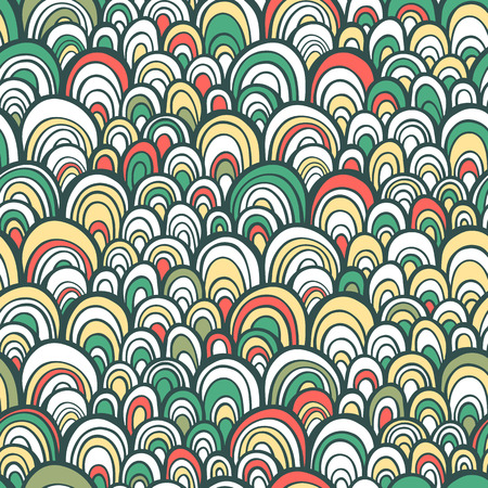 Seamless pattern with colorful abstract scale textureのイラスト素材