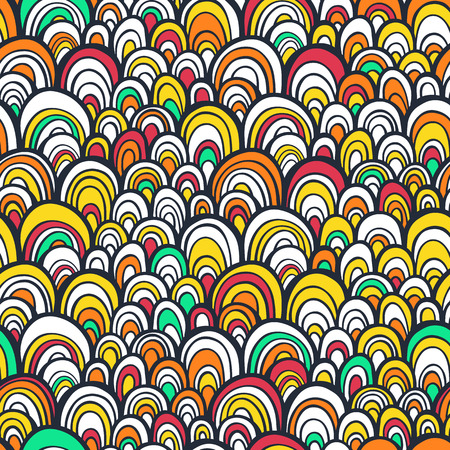 Seamless pattern with colorful abstract scale textureのイラスト素材