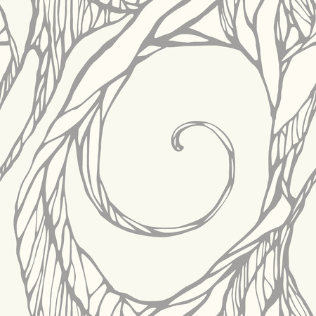 Hand drawn abstract doodle ornamental seamless patternのイラスト素材