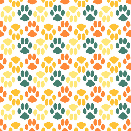 Seamless pattern with animal footprint textureのイラスト素材