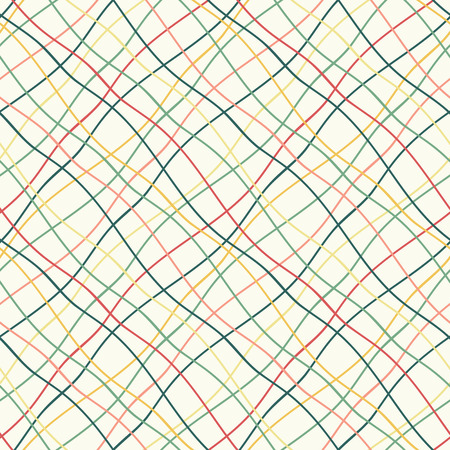 Seamless pattern with crossed wavy linesのイラスト素材