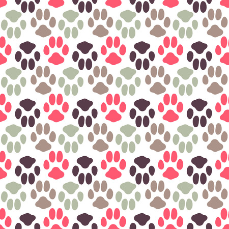 Seamless pattern with animal footprint textureのイラスト素材