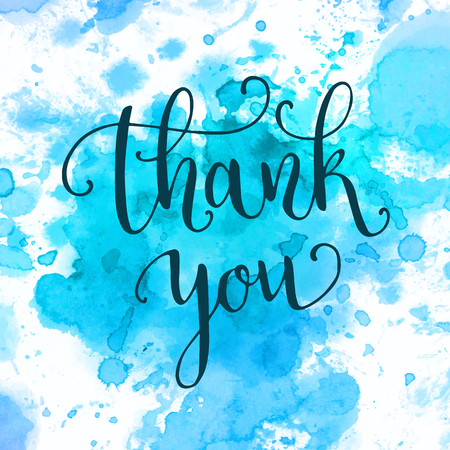 Thank you hand letteringのイラスト素材