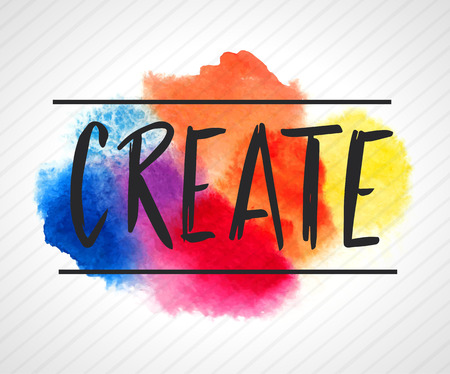 Create hand letteringのイラスト素材