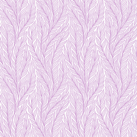 Hand drawn pattern with decorative floral ornament. Stylized colorful branches. Summer spring background, nature collection. Vector illustrationのイラスト素材