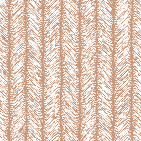 Hand drawn pattern with decorative weaving ornament. Stylized abstract neutral universal texture. Vector illustrationのイラスト素材