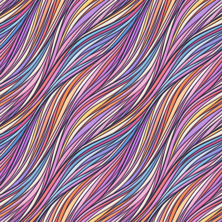 Abstract wavy lines patterns.のイラスト素材