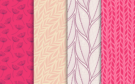 Set of nature themed banner.のイラスト素材