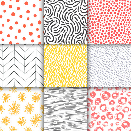 Abstract hand drawn geometric pattern.のイラスト素材