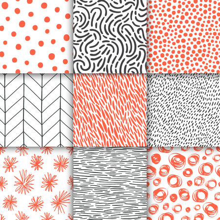 Abstract hand drawn geometric pattern.のイラスト素材