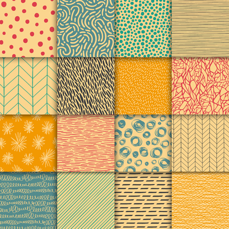 Abstract hand drawn geometric pattern.のイラスト素材