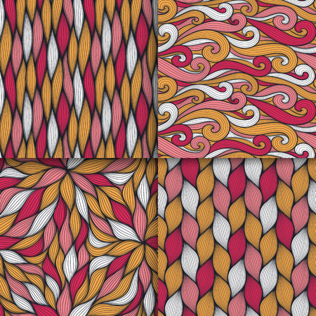 Abstract wavy lines pattern.のイラスト素材