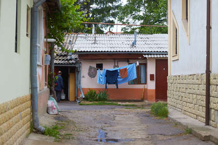 view a poor neighborhood from moldova capitalのeditorial素材