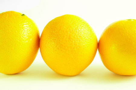 orange fruit isolated on white background