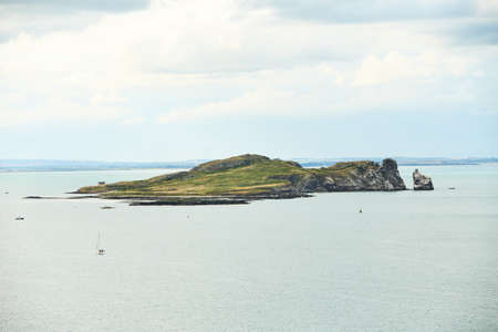 Lambay Island in the Irish Sea. Landscapes of Ireland.の写真素材