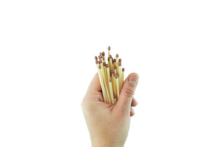 Matches isolated on white background.