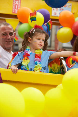 Public event for homosexual rights with a parade on the lakeside of the city.