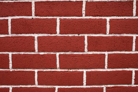 Beautiful red brick wall for background or texture. ideal straight lines