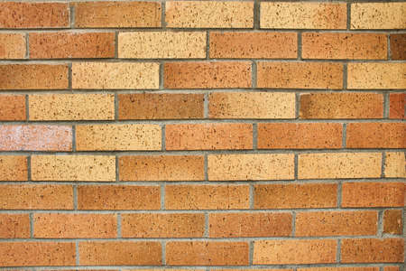 Beautiful brown brick wall for background or texture. ideal straight lines