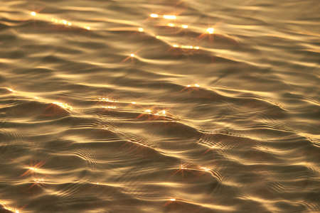 Texture of glitter water and soft waves. sparkling in water - background. sea water with sun glare...
