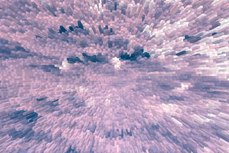 Abstract graphic illustration art design background effect 3d block extrude style