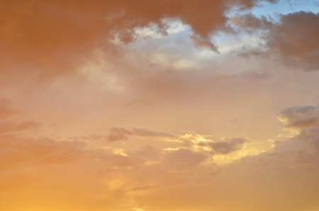Sky and clouds for background. Sunsetの写真素材