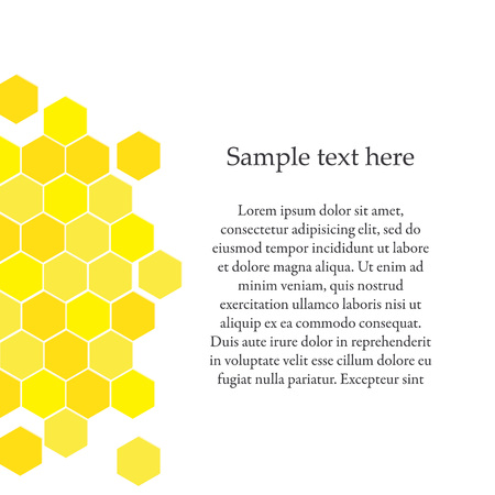 Vector Illustration of Geometric Hexagons Background. Honeycomb Background.のイラスト素材
