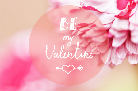 Be my Valentine. Floral background.の写真素材