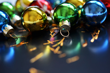 Christmas background. Christmas balls.の写真素材