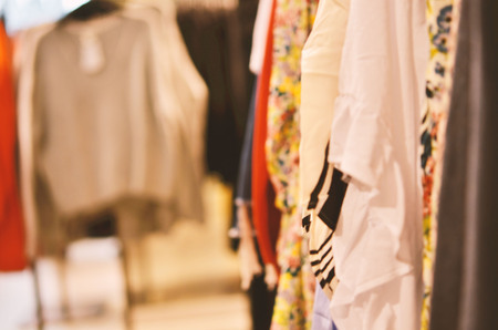 Abstract background - clothes store. Blurry background