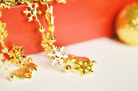 Christmas decoration. Free space for textの写真素材