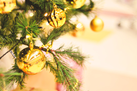 Christmas tree background. Free space for text.