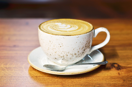 Ð¡up of coffee on table in cafeの写真素材